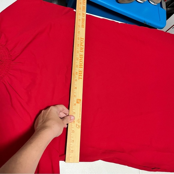 Amanda Uprichard Scarlett Red Noemi Mini Smocked Dress Small I2 - Picture 9 of 9